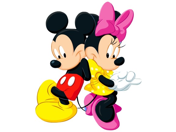 Mickey and Minnie Mouse